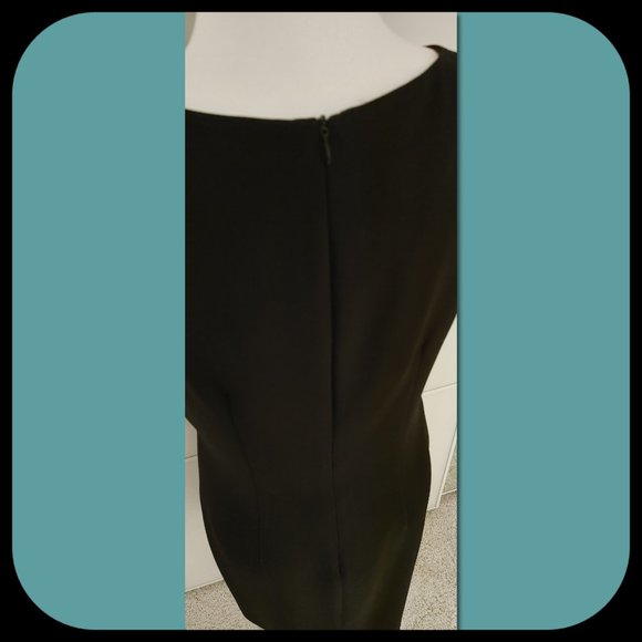 PIERRE CARDIN || Fully-Lined Sleeveless Sheath Dress (SIZE 8) - Picture 6 of 10